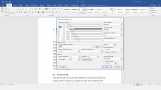 How to autonumber thesis chapters and sections in Microsoft Word [upl. by Nicola359]