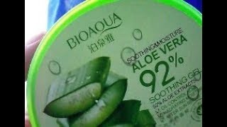 FAST REVIEW BIOAQUA Aloe Vera 92 Soothing Gel [upl. by Pincus202]