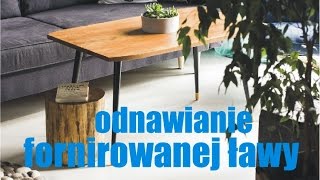 Odnawianie starych mebli 3  sztukowanie forniru [upl. by Yenroc]