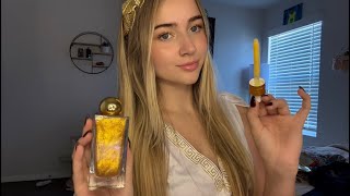 ASMR Greek Goddess Does Your Skincare Roleplay personal attention layered sounds [upl. by Ariahaj]