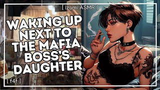 ASMR waking up in bed next to the mafia bosss daughter f4f saved you one bed trope romance [upl. by Haag787]