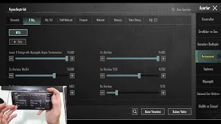 YTH5 EFSANE 4 PARMAK HASSASİYET AYARLARI  PUBG MOBILE 2024 [upl. by Vina385]