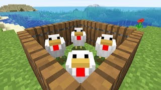 Minecraft 113 Chickens amp Trapdoors Chicken Coop [upl. by Aikemahs870]