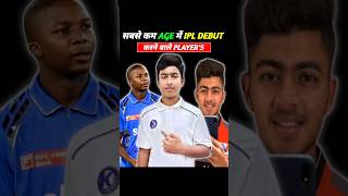 सबसे कम Age में IPL Debut करने वाले Players 🔥 [upl. by Adnarym]