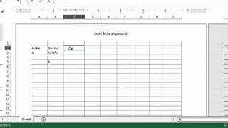 How to Use the Ampersand in Excel  MS Excel Tips [upl. by Nemraciram767]