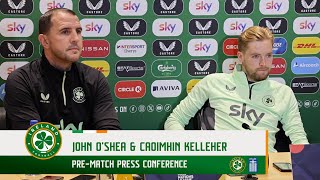 PREMATCH PRESS CONFERENCE  John OShea amp Caoimhin Kelleher  Ireland v Greece [upl. by Alisander]