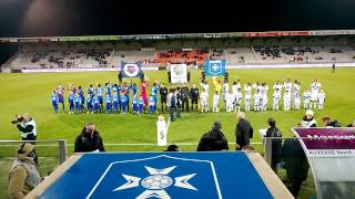 Entrée des joueurs lors du match AJ Auxerre  SM Caen [upl. by Rosario]