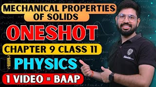 Class11 Chapter 9 Physics  Mechanical Properties f Solid Oneshot  Elasticity Oneshot CBSE JEE NEET [upl. by Alegre847]