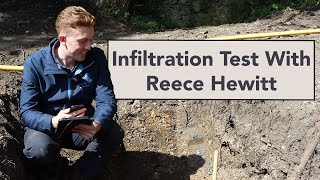 Conducting an Infiltration Test with Reece Hewitt  How to do a Percolation Test [upl. by Zasuwa675]