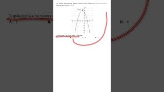 Zadanie MATURALNE które zrobisz w 3 sekundy MATURA 2025 MATEMATYKA PODSTAWA FUNKCJA KWADRATOWA [upl. by Ereveniug]