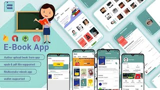 How to Create Multi Vendor Ebook Android Application with Admin and author Panel [upl. by Mosnar]