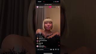 Nicki Minaj IG live Station Head 251024 [upl. by Adgam]