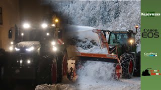 SchneefräsenFirma MeierFendt 1050Fendt 724WestaSchmid SF 1100KaiserAlpenstadt Bludenz [upl. by Mandi]