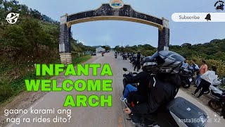 Infanta welcome arch  Chinese new year ride continuation  warning sa lahat ng gustong mag camping [upl. by Leehar]