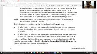 Contract Law Acceptance amp Consideration Part 2 of 6 [upl. by Sucramrej]