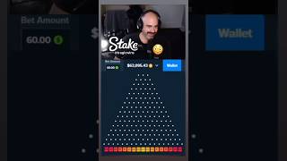 HE WON 60000 in SECONDS STAKE ORIGINALS plinko shorts gambling casino trending [upl. by Ebag]