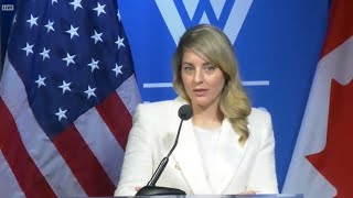 Minister Mélanie Joly speaks at hostage diplomacy event in Washington – February 13 2024 [upl. by Quartis]