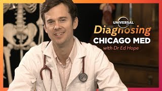 Real DOCTOR diagnoses patients from CHICAGO MED with Universal TV [upl. by Errecart]