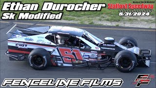 Ethan Durocher SK Modified Stafford Speedway 5242024 [upl. by Wilhelmine]