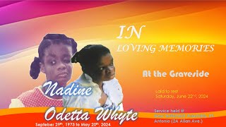 Thanksgiving Service for the life of Nadine Odetta Whyte At the Grave side At the Graveside [upl. by Anidal]