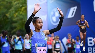 Tigist Ketema’s Epic Victory 🏅 Wins 2024 Berlin Marathon in 21642 [upl. by Inig]