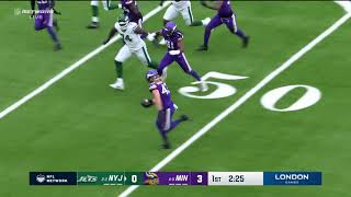 ANDREW VAN GINKEL PICK6 ON AARON RODGERS  Jets vs Vikings [upl. by Amsaj]