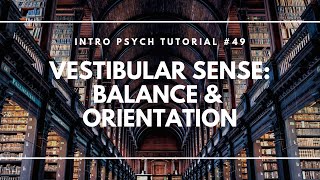 Vestibular Sense Balance amp Orientation Intro Psych Tutorial 49 [upl. by Mackey]