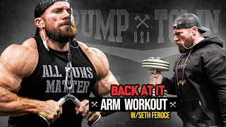 Bodybuilding Arm Workout  BACK AT IT  Seth Feroce [upl. by Anaujd181]