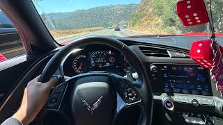 Mid Day C7 Corvette POV Drive Every Man’s Therapy [upl. by Hilar]