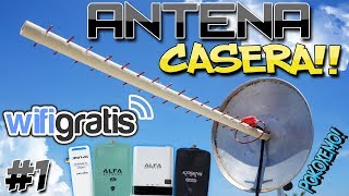 Como Hacer una Antena Wifi Yagi Casera Facil quotBien Explicadoquot [upl. by Cirad]