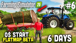 Start with 0 on FLAT MAP in FS25 🚜6 [upl. by Merfe948]