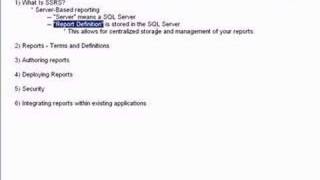 An Introduction to SQL Server Reporting Services Pt 1 [upl. by Finlay454]