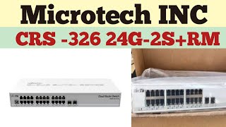 microtechinc Mikrotik router available CRS 326 24G 2sRM [upl. by Kaia]