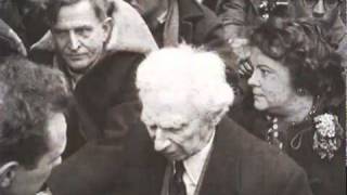 Bertrand Russell at a ban the bomb rally [upl. by Fishback322]