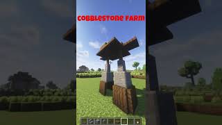 DIY Cobblestone Farm StepbyStep Guide for Beginners minecraft shorts [upl. by Esadnac376]