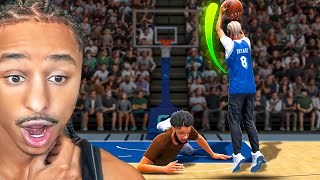 Breaking EVERYONES ANKLES amp GREENING 100 SMOTHERED SHOTS at 1V1 Event  BEST JUMPSHOT in NBA 2K24 [upl. by Kcuhc]