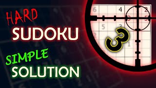 ❌ HARD sudoku ✅ SIMPLE solution 🎯 3 of 1000 [upl. by Sewell]