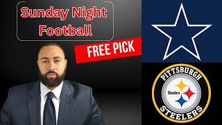 Cowboys vs Steelers  Sunday Night Football Free Pick  Picks And Parlays [upl. by Ariajay]