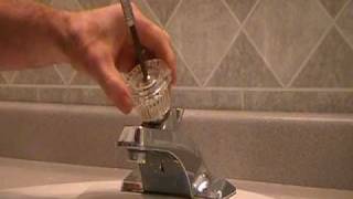 How to replacerepair a leaky moen cartridge in a bathroom set of faucetssingle leverTips [upl. by Stevy]