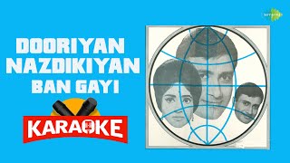 Dooriyan Nazdikiyan Ban Gayi  Karaoke with Lyrics  Asha Bhosle  Kishore Kumar [upl. by Leasim]