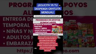 Inscribete al apoyo de despensa alimentaria disponible [upl. by Aerdnaxela561]