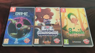 Super Rare Games Triple Pack 116118 Nintendo Switch Unboxing Video [upl. by Aehsat]