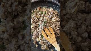 Healthy recipe minced lamb cuscus zucchini and salad [upl. by Armilla]