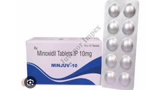 MINJUV 10 Tablets Minoxidil Tablets IP 10mg [upl. by Toft]