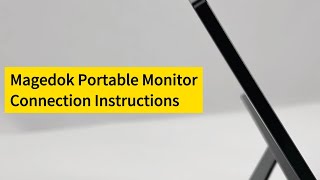 Magedok PIX9 Portable Monitor Connection Instructions [upl. by Huntingdon]