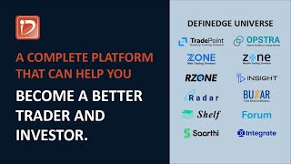 Definedge Universe A complete platform that can help you become a better trader and investor [upl. by Hanas173]