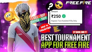 Free Fire New Tournament App 2024 😍  Free Fire Tournament App Free Entry  FF Best Tournament App 🤑 [upl. by Kwapong]