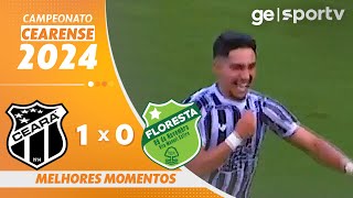 CEARÁ 1 X 0 FLORESTA  MELHORES MOMENTOS  CAMPEONATO CEARENSE 2024  geglobo [upl. by Pilif]