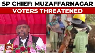 UP Bypolls SP Chief Akhilesh Yadav Accuses Police Of Voter Intimidation In Muzaffarnagar Bypolls [upl. by Felicie]