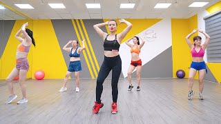 AEROBIC DANCE  Flat Belly Workout  Exercises to Get Slim Belly Fat  Tiny Waist [upl. by Asihtal]